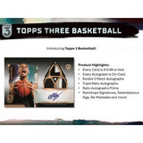 2023/24 Topps Three Basketball Hobby Box